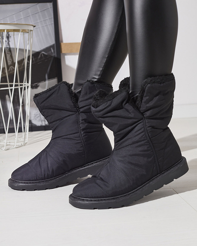 Černé dámské boty a'la snow boots Kalioli- Footwear