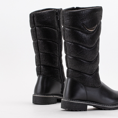 Чорні дитячі чоботи Hasanka