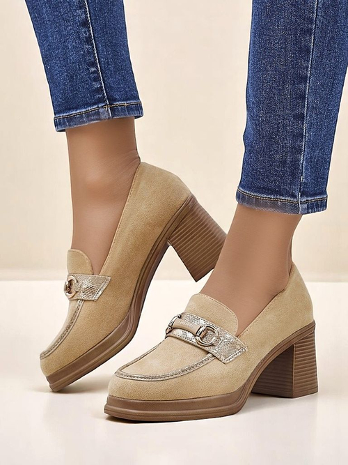 Royalfashion Жіночі лофери на блочному каблуці Apareus