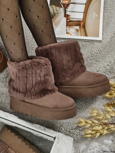 Dámské boty a'la sněhule s kožešinou Irelle