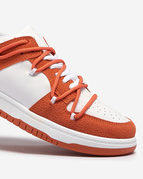 Жіночі спортивні кросівки Royalfashion біло-помаранчевого кольору Riloxi