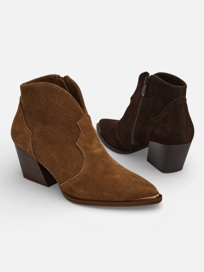 Жіночі ботильйони-ковбойки з натуральної шкіри Nilof