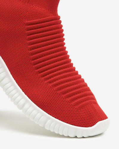 OUTLET Červené dámské vysoké kotníkové sportovní boty značky Deloni - Footwear