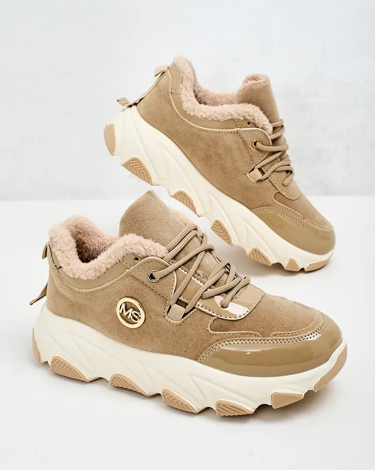 Royalfashion Dámské zateplené tenisky Caroz