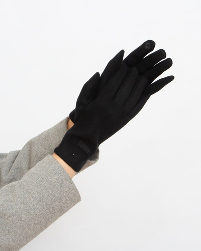 Жіночі тканинні рукавички Royalfashion Black