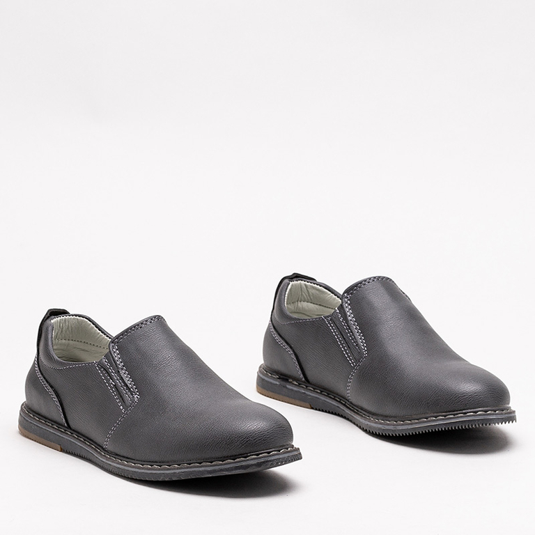 Dívčí polobotky Szare slip on Mateli - Obuv