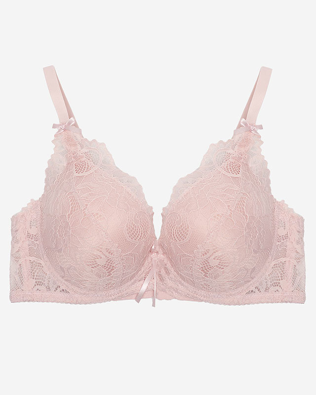 Dámská podprsenka s krajkou v růžové barvě - Spodní prádlo