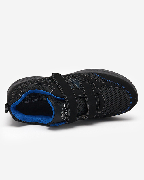 Чоловічі синьо-чорні туфлі Beniros Velcro - Взуття