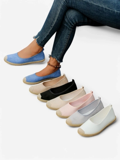 Royalfashion Dámské espadrilky z eko semiše Aroles