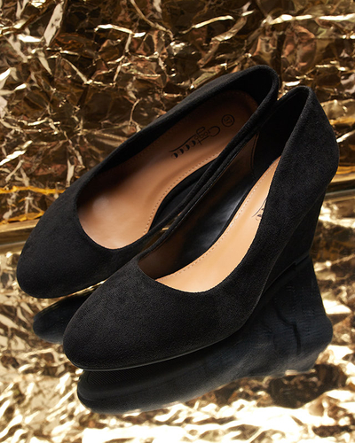 Klasické dámské lodičky z ekokůže v černé barvě Jiwitis - Obuv