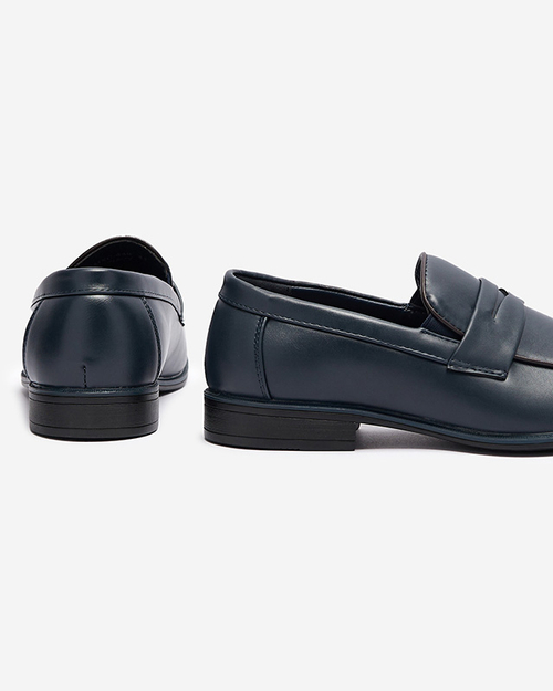 Темно-сині чоловічі класичні напівчеревики Jerif - Взуття