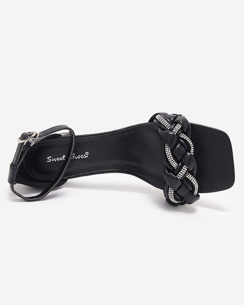 Чорні жіночі босоніжки на пості Марієнка - Взуття