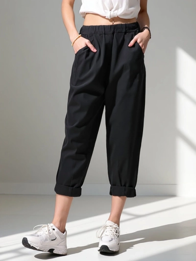 Haremové kalhoty Royalfashion pro ženy vyrobené z viskózy