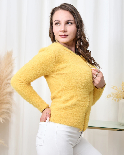 Royalfashion Dámská mikina ve žluté barvě