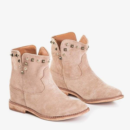 ВИХІД Черевики на внутрішньому танкетці в світло-коричневому кольорі Брунео - Взуття