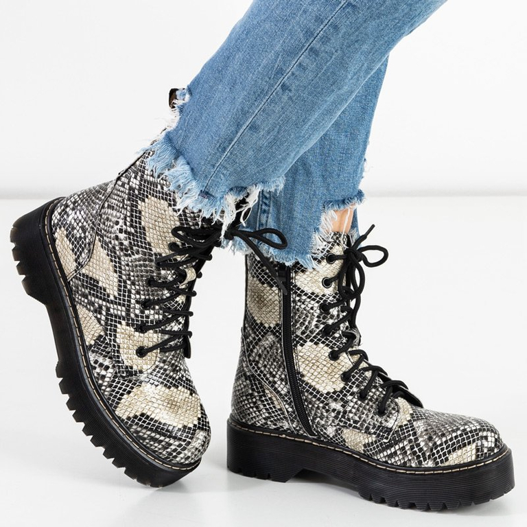 Dámské hadí ploché podpatky Chic Glam - boty