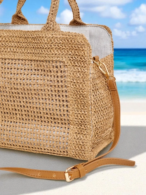 Royalfashion Велика жіноча солом’яна сумка Ariadne Raffia