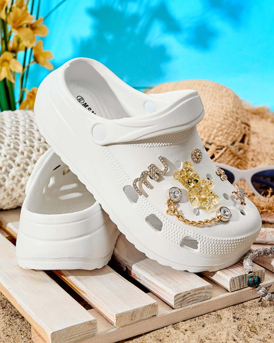 Royalfashion Dámské gumové žabky s ornamenty Fescas