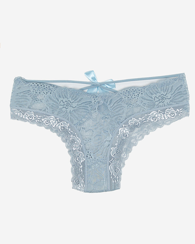 Світло-сірі жіночі трусики бразиліана - Білизна