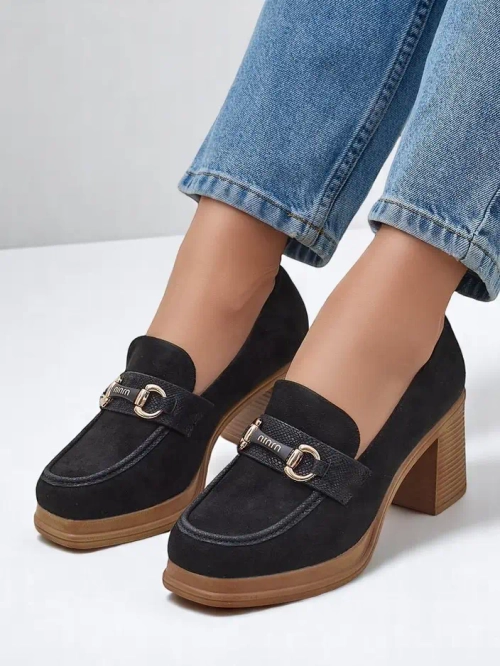 Royalfashion Жіночі лофери на широкому каблуці Apareus