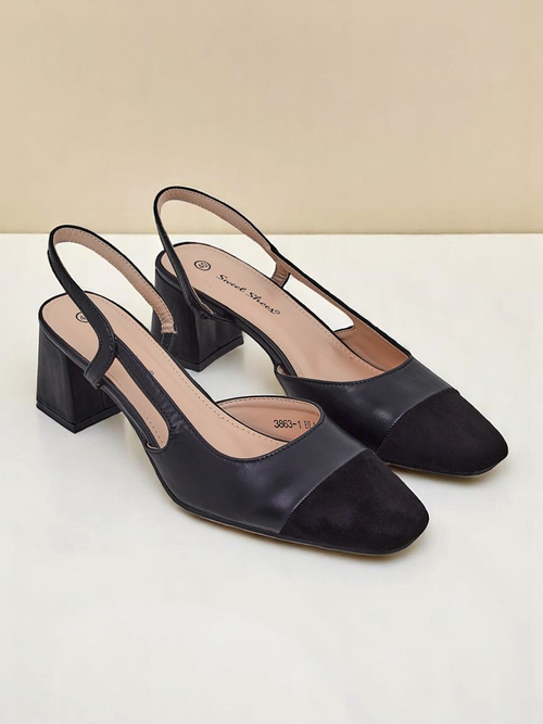 Royalfashion Жіночі туфлі-човники на низькому каблуці з декоративним носком Eleganzo