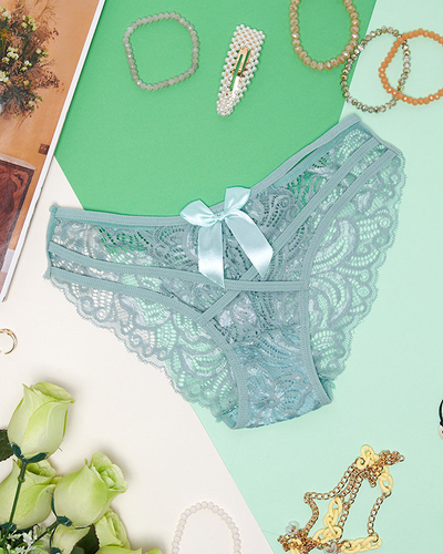 М'ятні жіночі трусики, мереживні трусики - Нижня білизна
