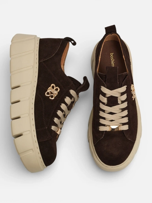 Спортивні жіночі снікерси з натуральної шкіри Renos