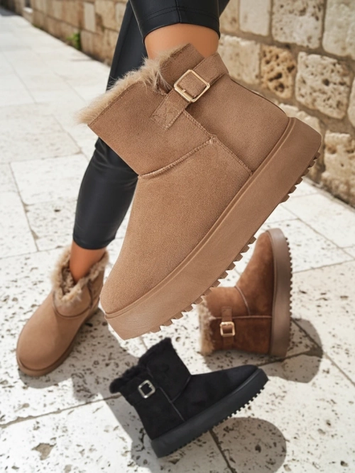 Royalfashion Короткі жіночі черевики a'la снігоходи Winter Crest