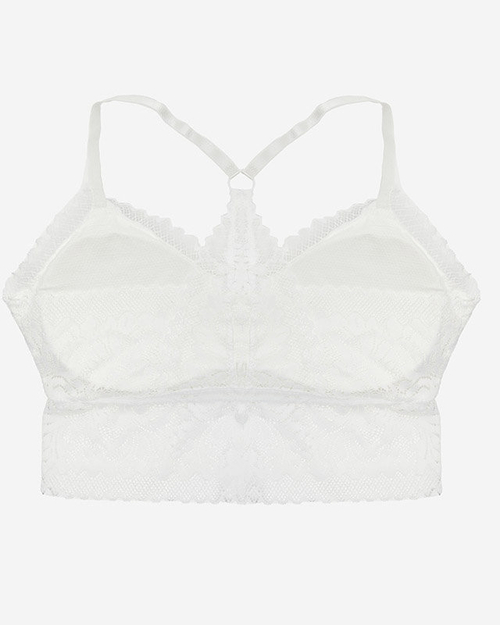 Жіночий мереживний бюстгальтер білого кольору - Нижня білизна