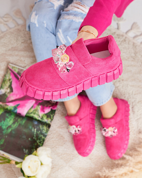 Royalfashion Sportovní polobotky s barevnými kamínky Resinello