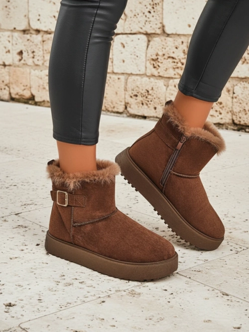 Royalfashion Короткі жіночі черевики a'la снігоходи Winter Crest