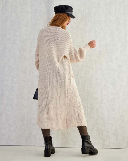 Жіночий в'язаний светр-покривало Royalfashion