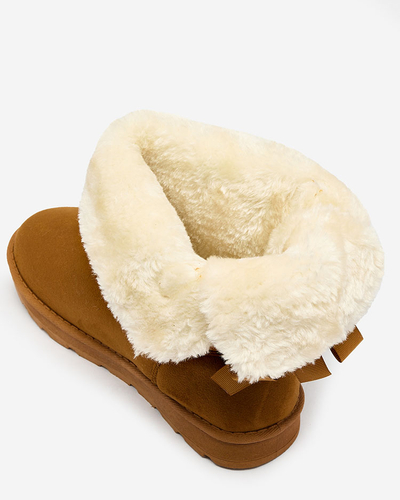 Чоботи а-ля снігоступи Royalfashion жіночі в кольорі верблюда Aerfifi