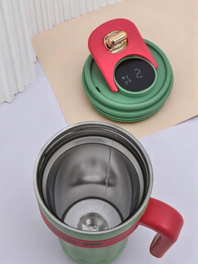 Royalfashion Termohrnek s výtokem a teplotním senzorem Káva Hrnek