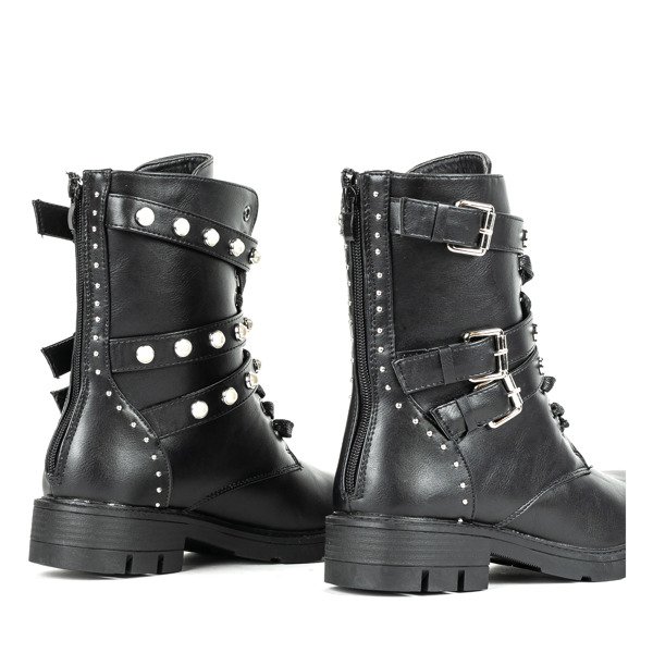 Černé tašky s ozdobami Federica - Obuv 1