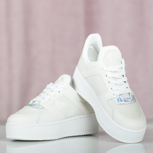 Біле спортивне взуття на платформі Salsa - Взуття 1