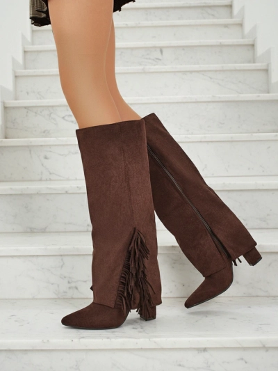 Жіночі козаки еко замшеві з халявою Rimolea