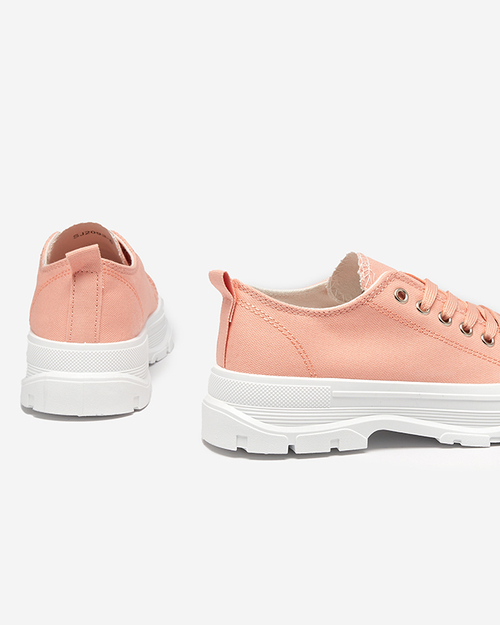 Рожеві жіночі кеди на високій підошві Mytiko