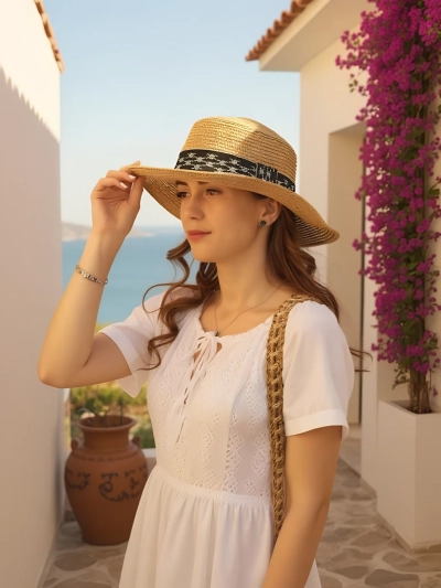 Royalfashion Dámský slaměný klobouk Silky Shade