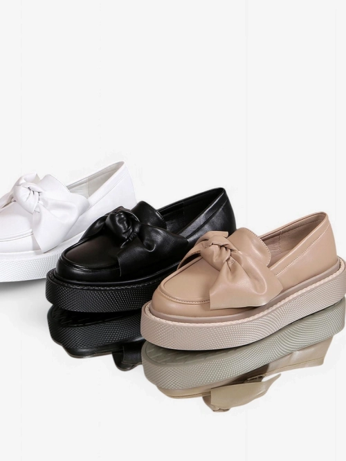 Royalfashion Елегантні жіночі мокасини з бантом Ortto