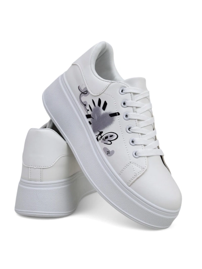 Royalfashion dámské platformové tenisky s potiskem Alcape