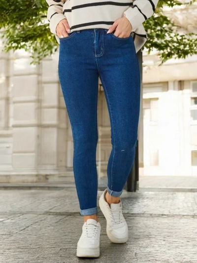 Royalfashion Bavlněné dámské skinny džíny
