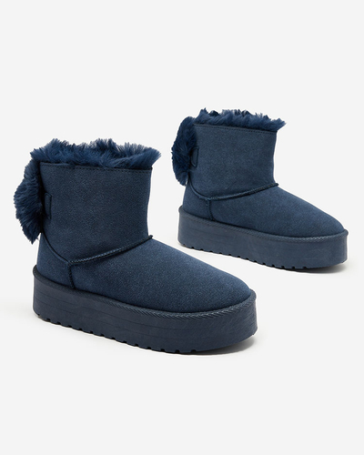 Royalfashion Dámské boty a'la snow boots in black Goroggo