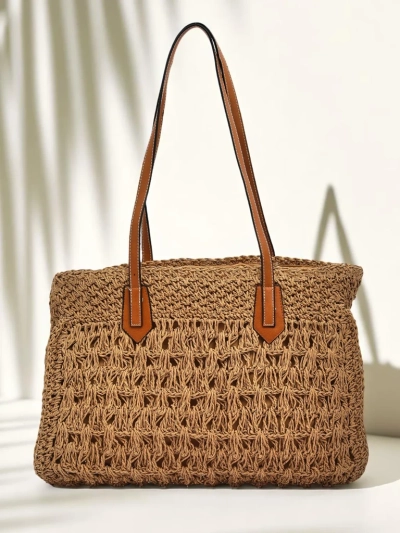 Royalfashion Велика жіноча солом'яна сумка Coco Breeze