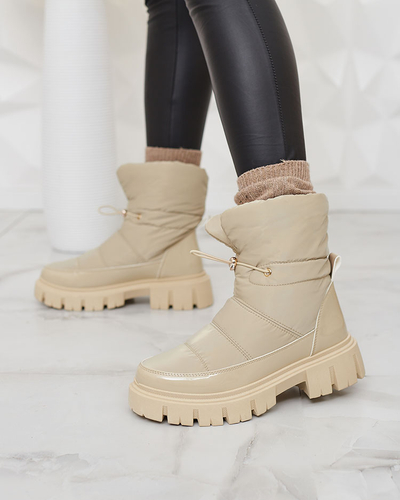 Royalfashion Dámské sněhule ve světle hnědé barvě Sadella