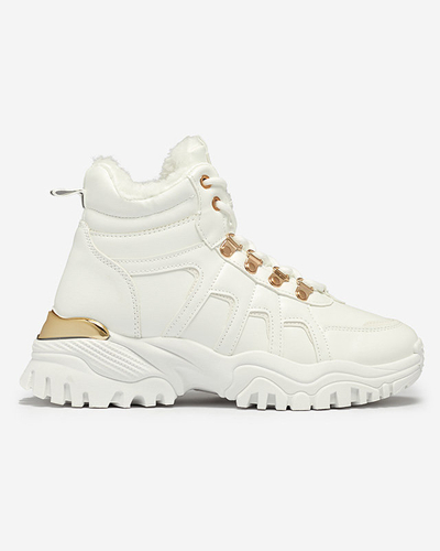 Білі черевики з екошкіри Vetorr- Взуття