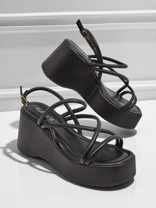 Royalfashion Жіночі сандалі на танкетці Skyline Straps