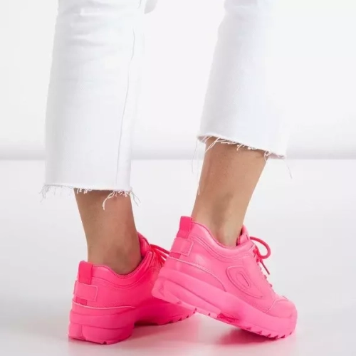 OUTLET Неонові рожеві жіночі кросівки That's It - Взуття