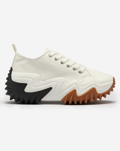 Sportovní boty a'la tenisky v bílé barvě Ascota- Obuv