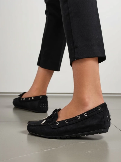 Royalfashion Dámské mokasíny z ekologické semišové kůže Ziferte